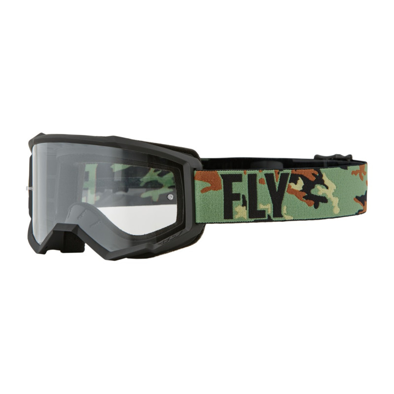 BRÝLE FOCUS, FLY RACING (CAMO/ČERNÁ)