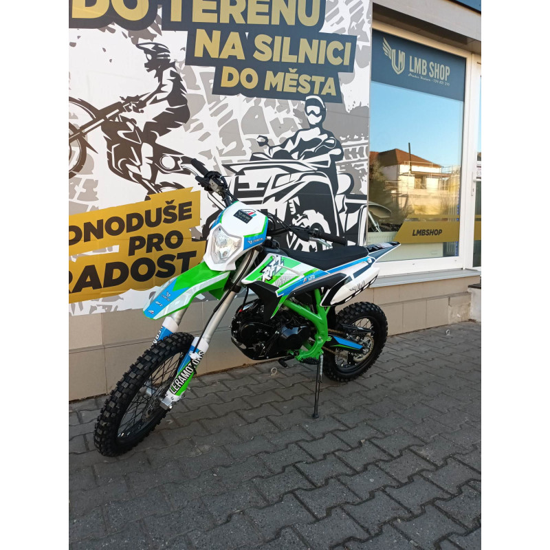 Pitbike leramotors thunder 125cc 4t 17/14 Zelená