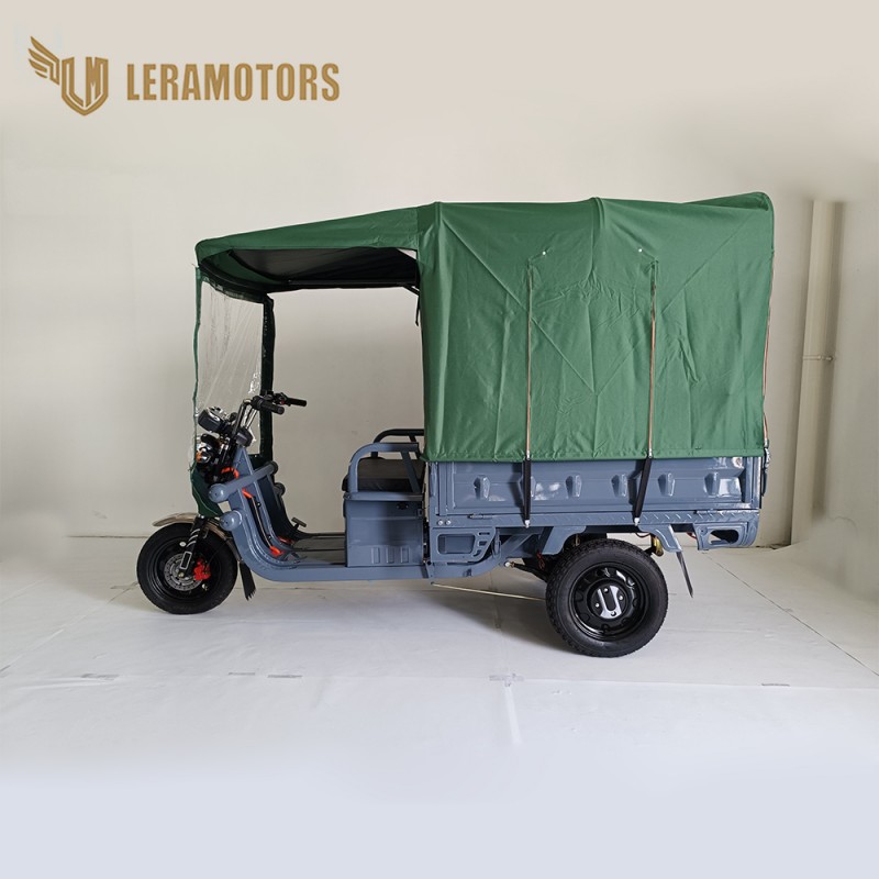 Leramotors Cargo G1 1000W COC Šedá + Plachta