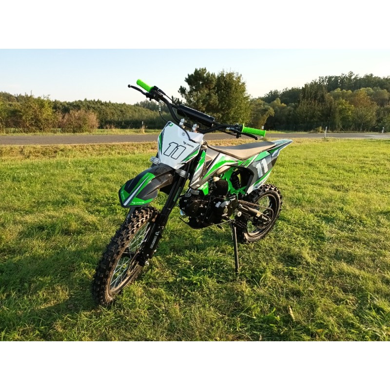 Pitbike Leramotors Shark 125ccm E-Start 4T 17/14 Zelená