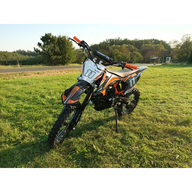 Pitbike Leramotors Shark 125ccm E-Start 4T 17/14 Oranžová