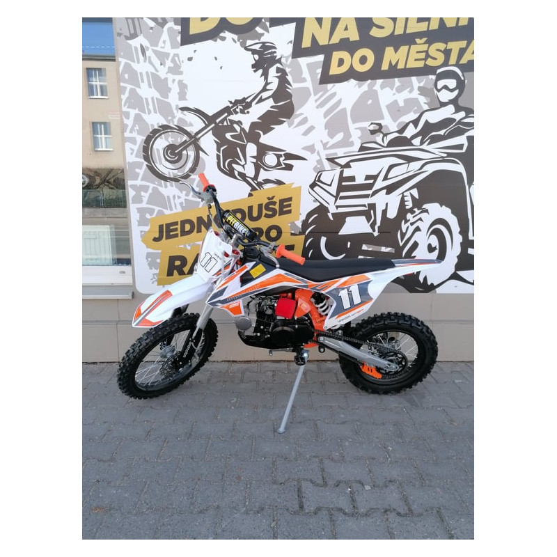 Pitbike Leramotors Shark 125ccm 4T 17/14 Oranžová