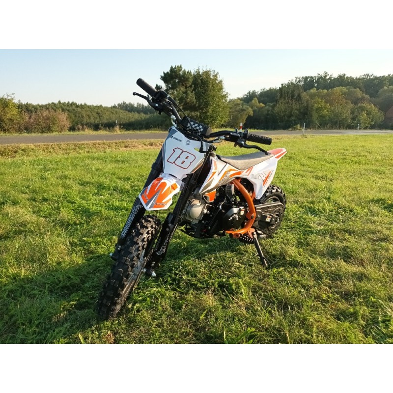 Pitbike Leramotors Spirit 90ccm 12/10 Automat Oranžová