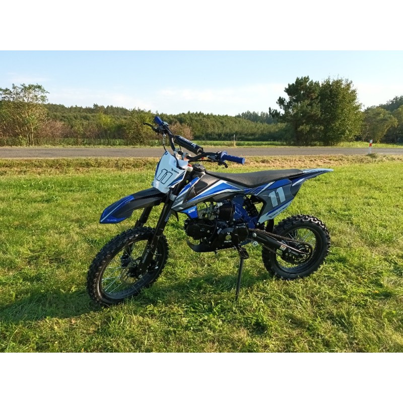 Pitbike Leramotors Shark 125ccm E-Start 4T 17/14 Modrá - 3. pohled