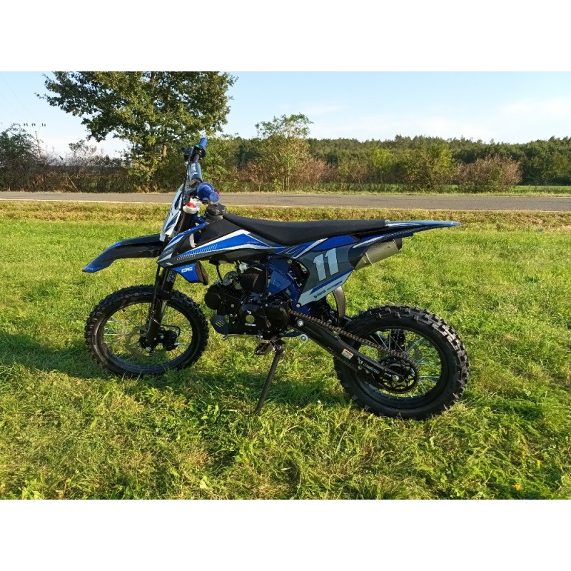 Pitbike Leramotors Shark 125ccm E-Start 4T 17/14 Modrá - 6. pohled