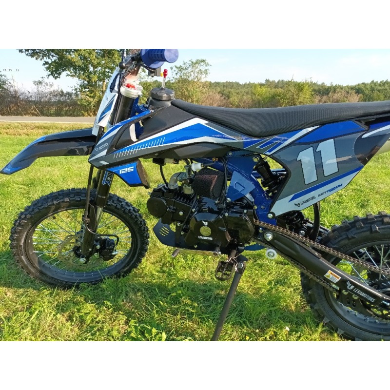 Pitbike Leramotors Shark 125ccm E-Start 4T 17/14 Modrá - 9. pohled