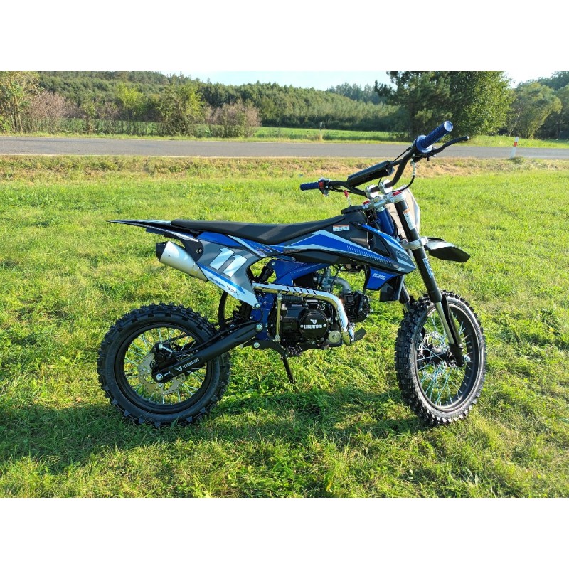 Pitbike Leramotors Shark 125ccm E-Start 4T 17/14 Modrá - 11. pohled
