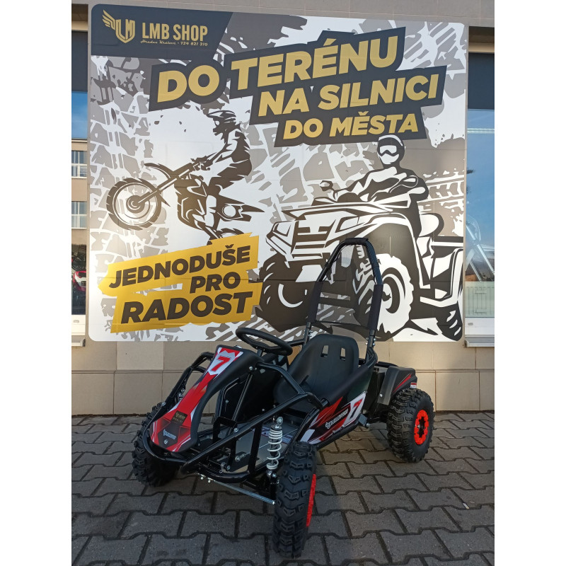 elektrická buggy pro děti leramotors razor 1000w, černá, tichý provoz, 35 km/h