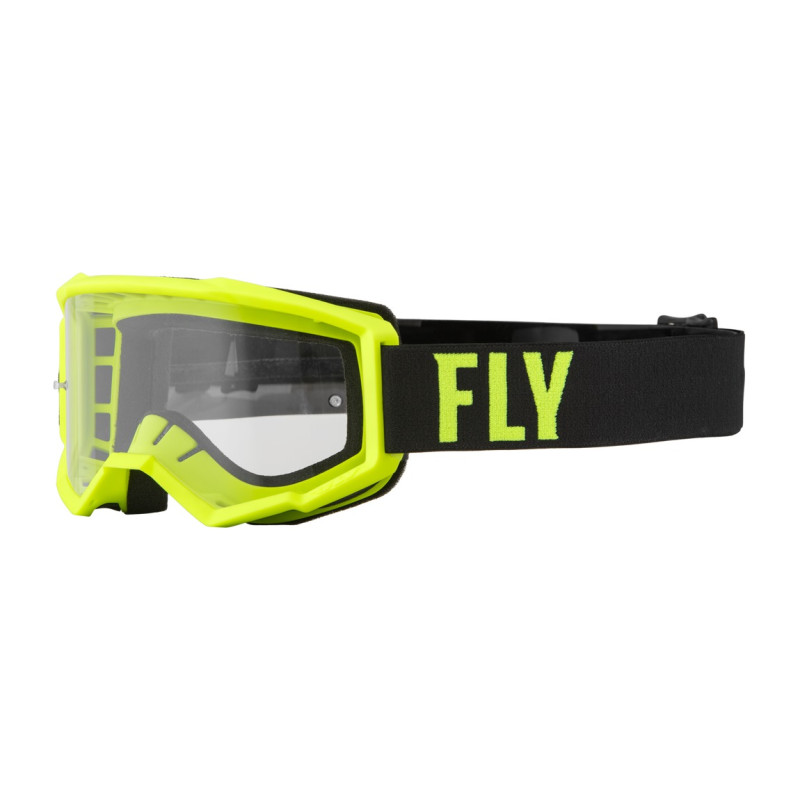 BRÝLE FOCUS, FLY RACING DĚTSKÉ (HI-VIS/ČERNÁ)